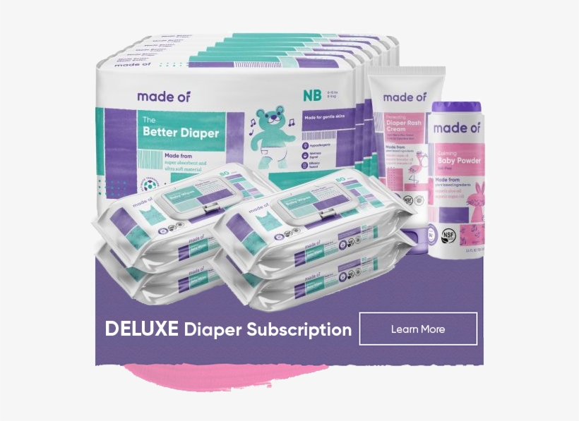 Made Of Deluxe Diaper Subscription - Bandage, transparent png