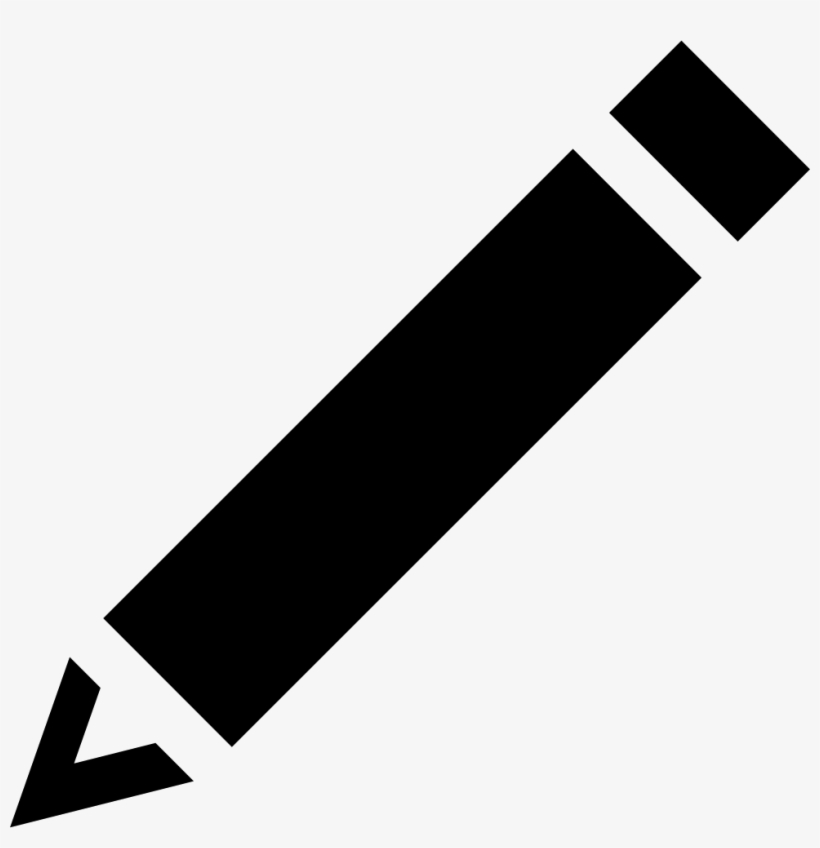 Black Diagonal Pencil Comments - Edit Icon Noun Project, transparent png