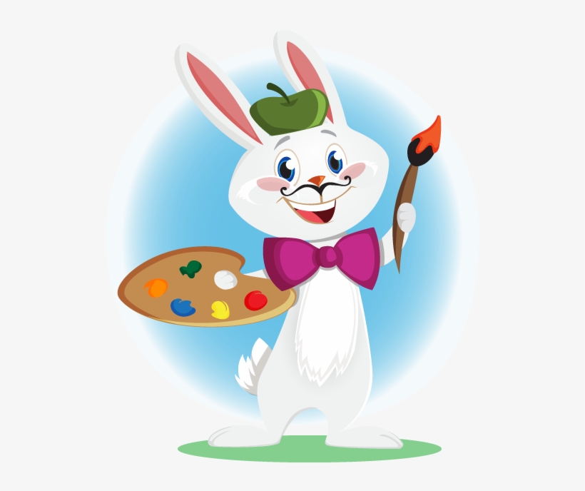 Bunny Clipart Computer - Animal Funny Cartoons: 20 Grayscale Photo Coloring, transparent png
