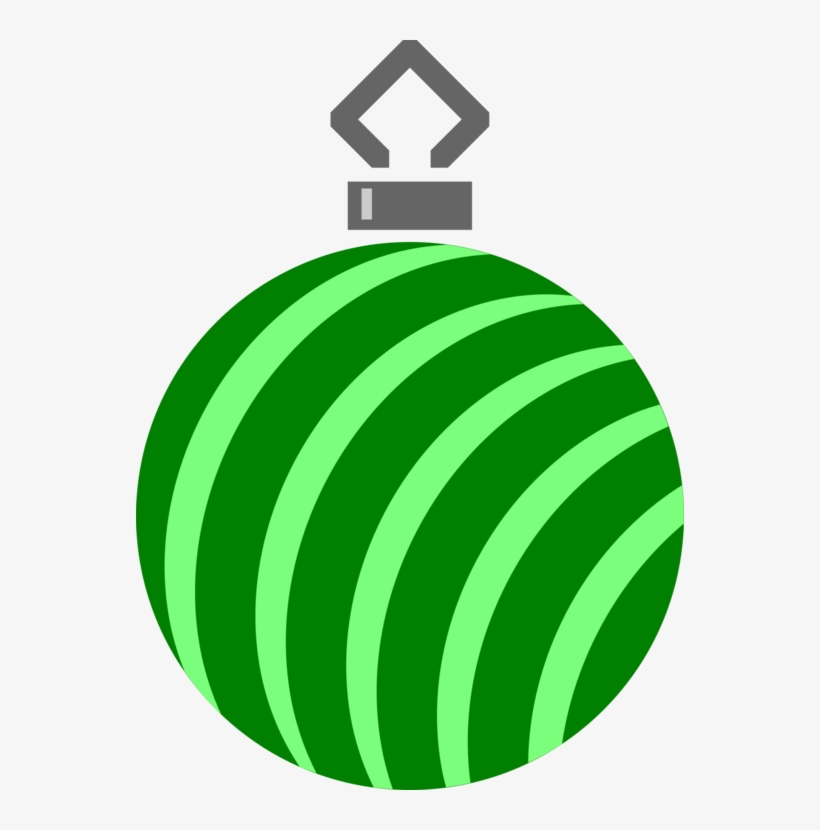 Christmas Ornament Ball Santa Claus Christmas Day Green - Clipart Christmas Bauble, transparent png