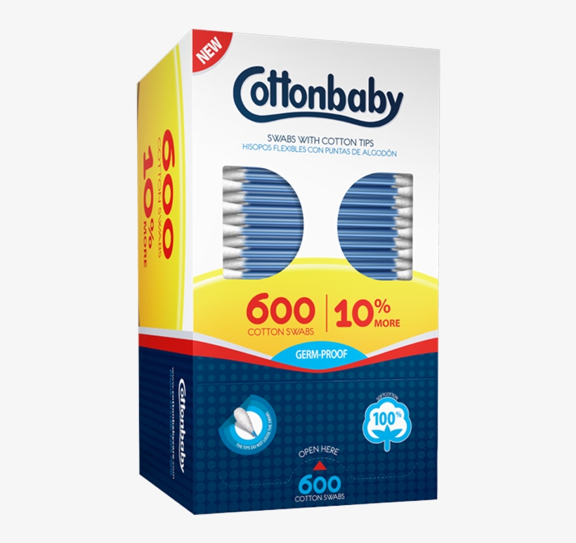 Cotton Swab Pack - Cottonbaby, transparent png