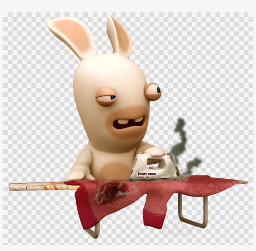 Raving Rabbids Clipart Rayman Raving Rabbids 2 Rabbids - Black & White Chequered Flag Self Adhesive Decorative, transparent png
