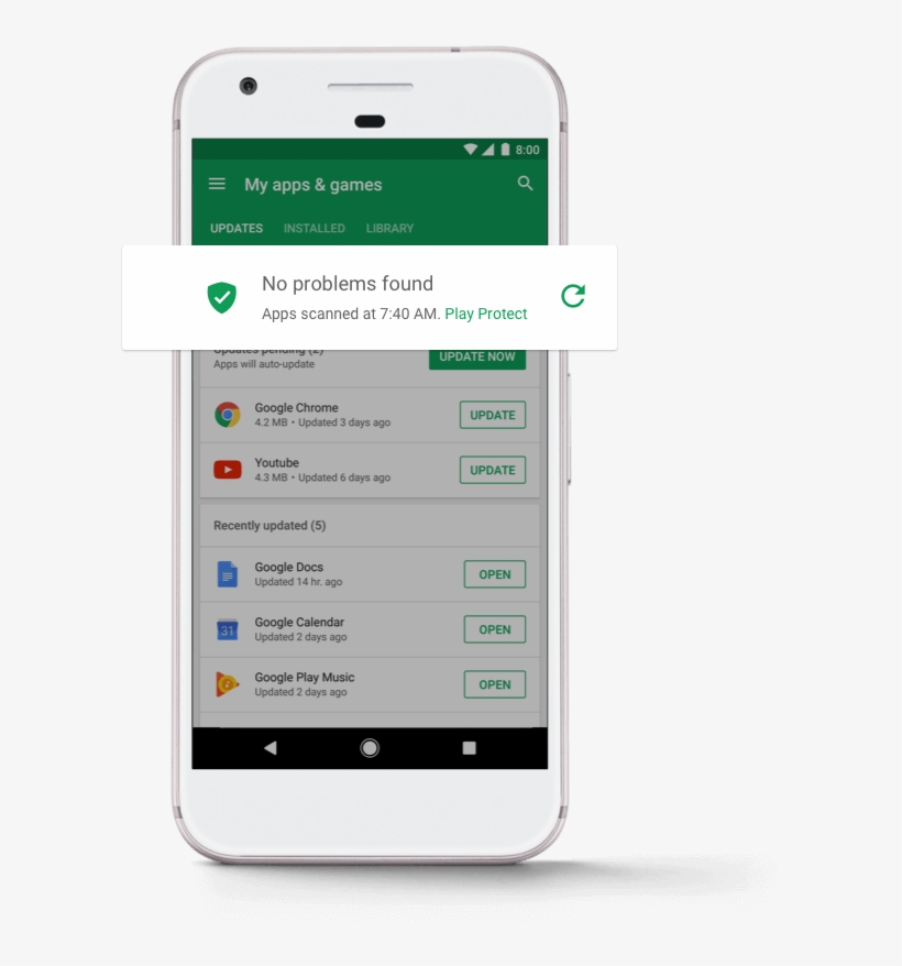 It Has Also Notified The Fewer Than 100 Devices Affected - Google Play Protect App, transparent png