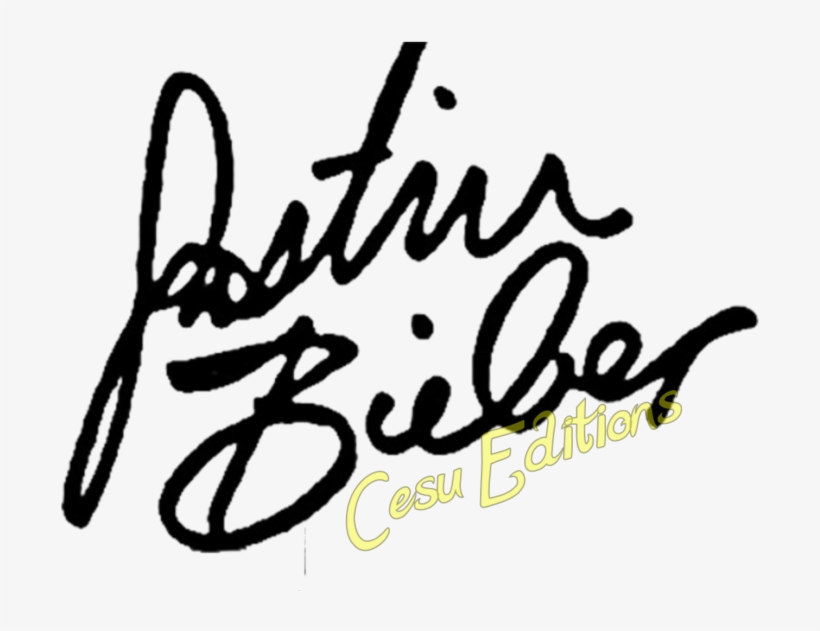Justin Bieber Firma Png - Justin Bieber Autograph Png, transparent png
