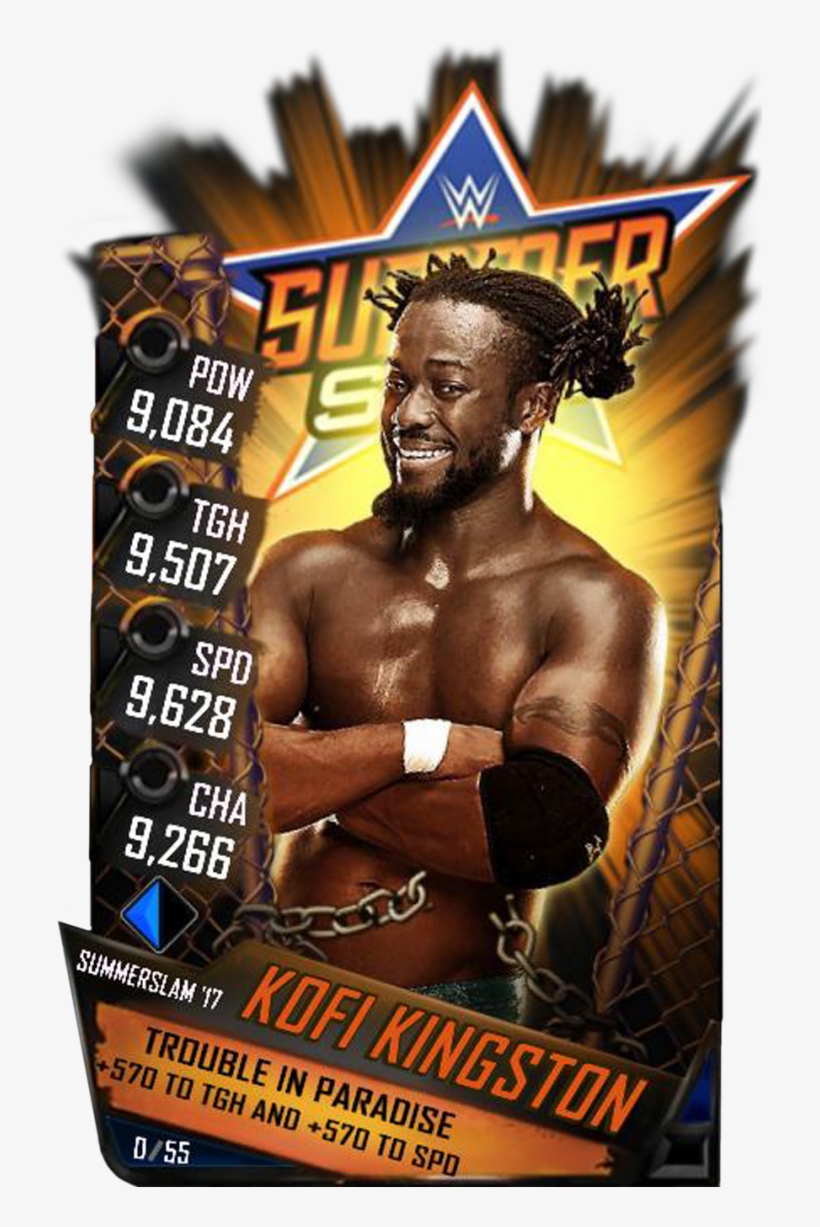 Kofikingston S3 15 Summerslam17 - Wwe Supercard Summerslam 17 Cards, transparent png