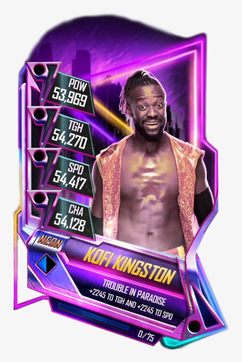 Kofikingston S5 23 Neon - Neon Card Wwe Supercard, transparent png