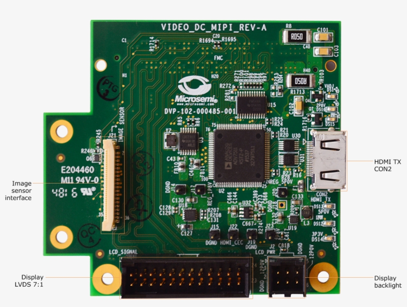 Mipi Csi-2 Daughter Card With Callouts 96 - Mipi Csi 2 To Pcie, transparent png