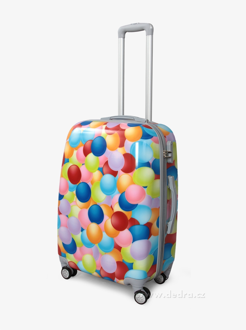 Kufr Střední Colorful Bubbles 44 X 26 X 60 Cm - Kufry Na Kolečkách Barevné, transparent png