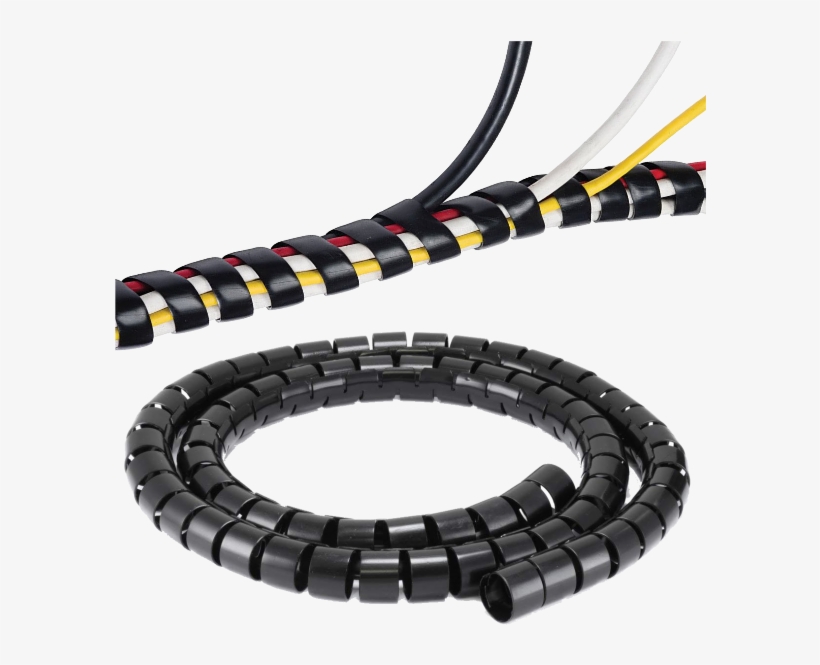 Spiral Binding - Spiral Wrapping Bands - 30mm X 1.5m (black), transparent png