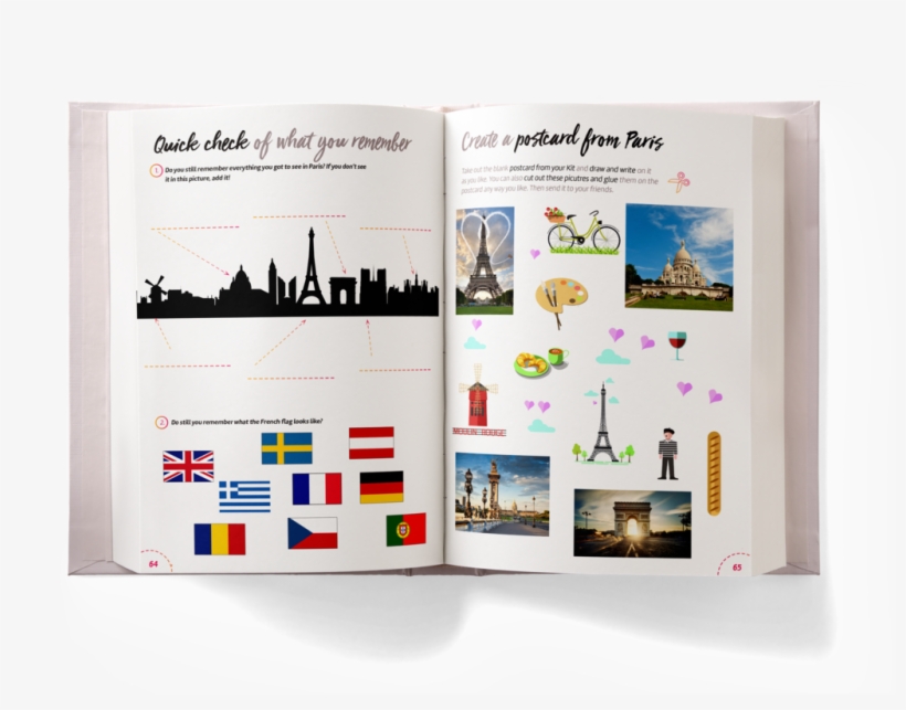 Paris Activity Book For Kids Preview - Art Print: Unkreatives' Skyline Paris, 61x46in., transparent png