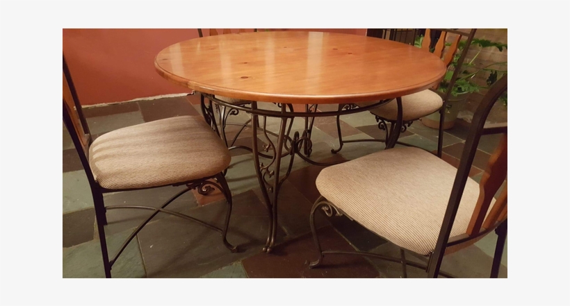 Kitchen Table With 4 Chairs - Chair, transparent png