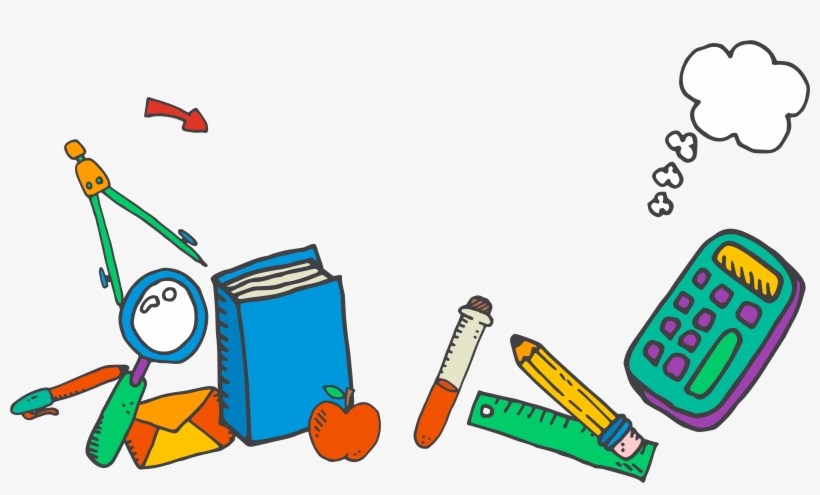 School Supplies Learning - อุปกรณ์ การ เรียน Png, transparent png