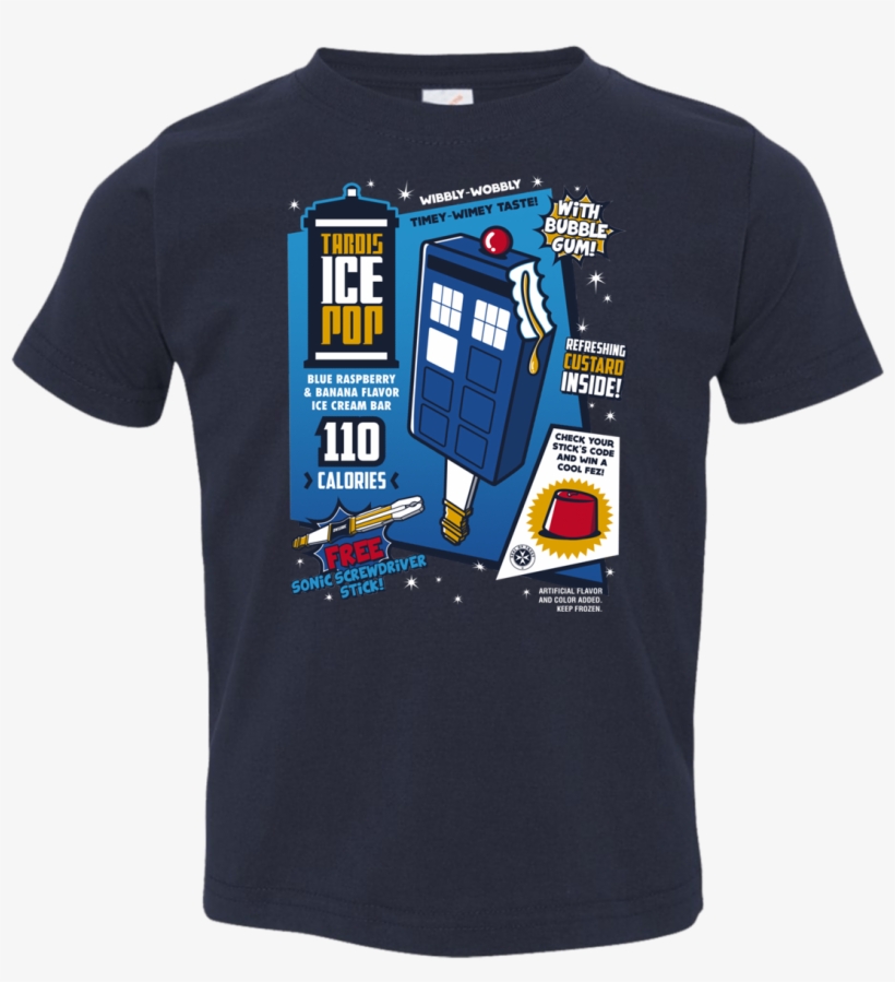 Tardis Ice Pop Toddler Premium T-shirt - Tardis Ice Pop Tardis Slouchy V-neck, transparent png