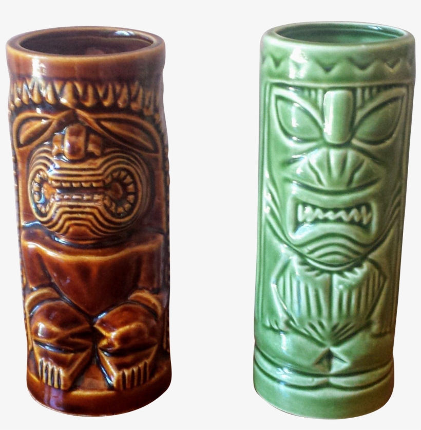 Vintage 1960s Tiki Mugs Orchids Of Hawaii Brown And - Orchids Of Hawaii R74, transparent png