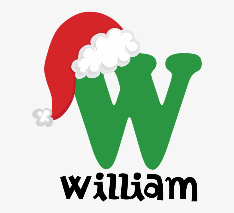Favorite - Letter M With Christmas Hat, transparent png