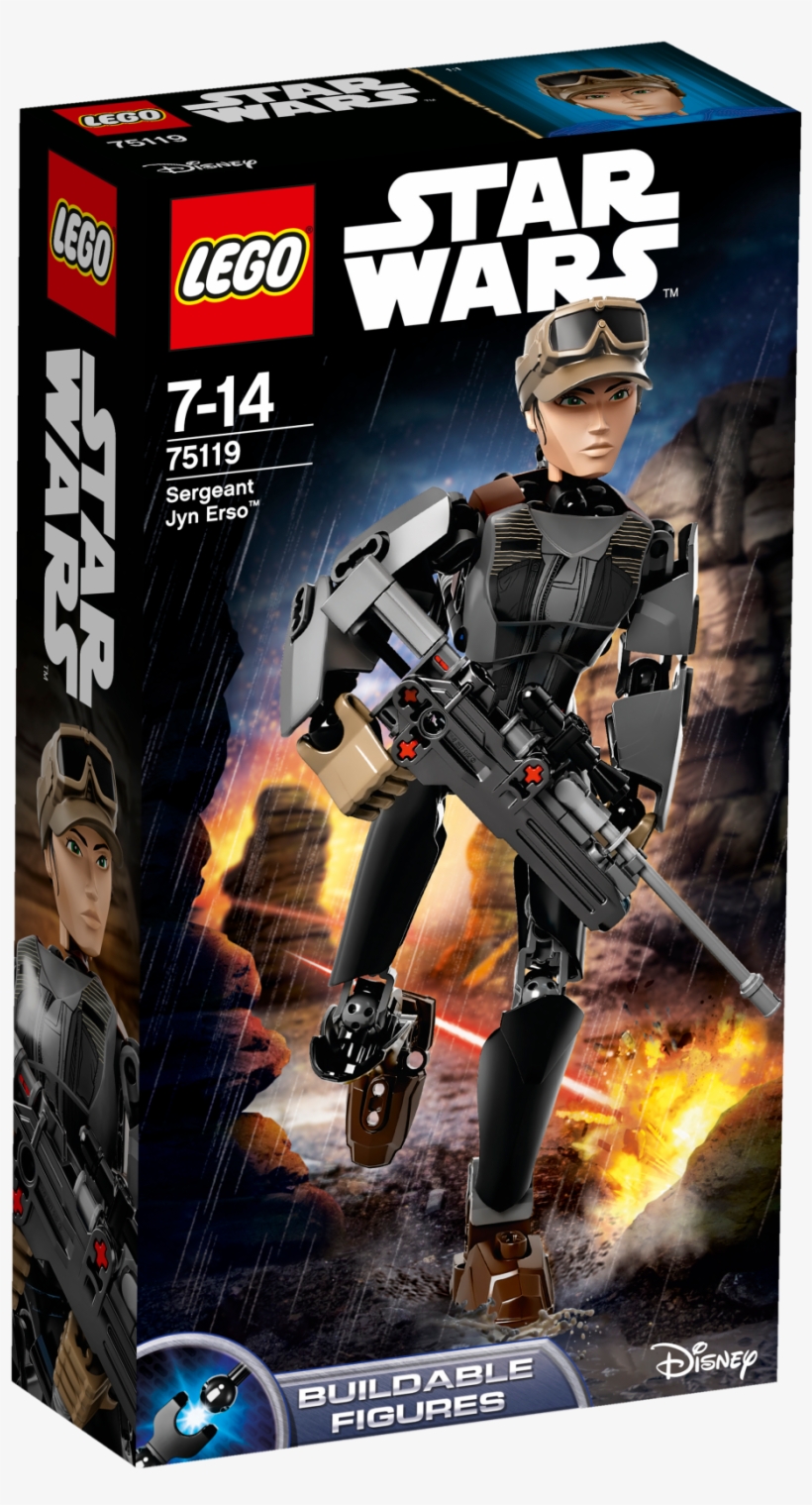 Lego Star Wars 75119 Sergeant Jyn Erso - Lego Sergeant Jyn Erso, transparent png