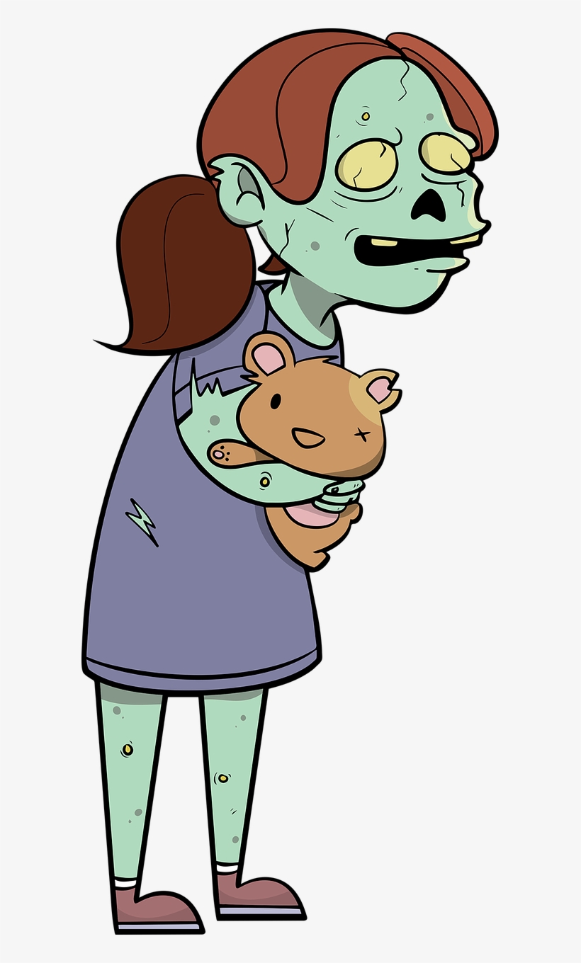 Zombie Cartoon Child, transparent png
