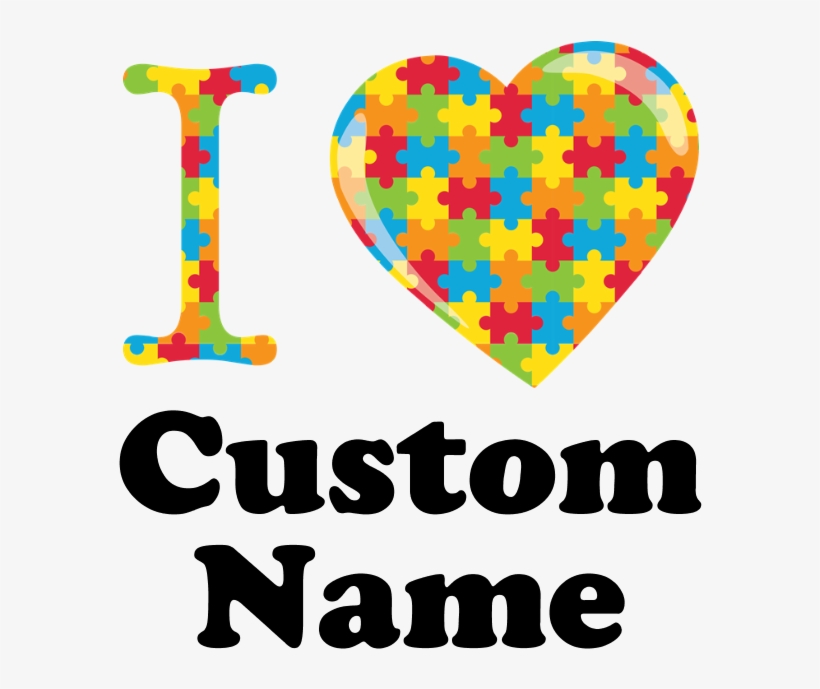 Autism Heart Round Ornament - Autism Heart 5x7 Flat Cards, transparent png