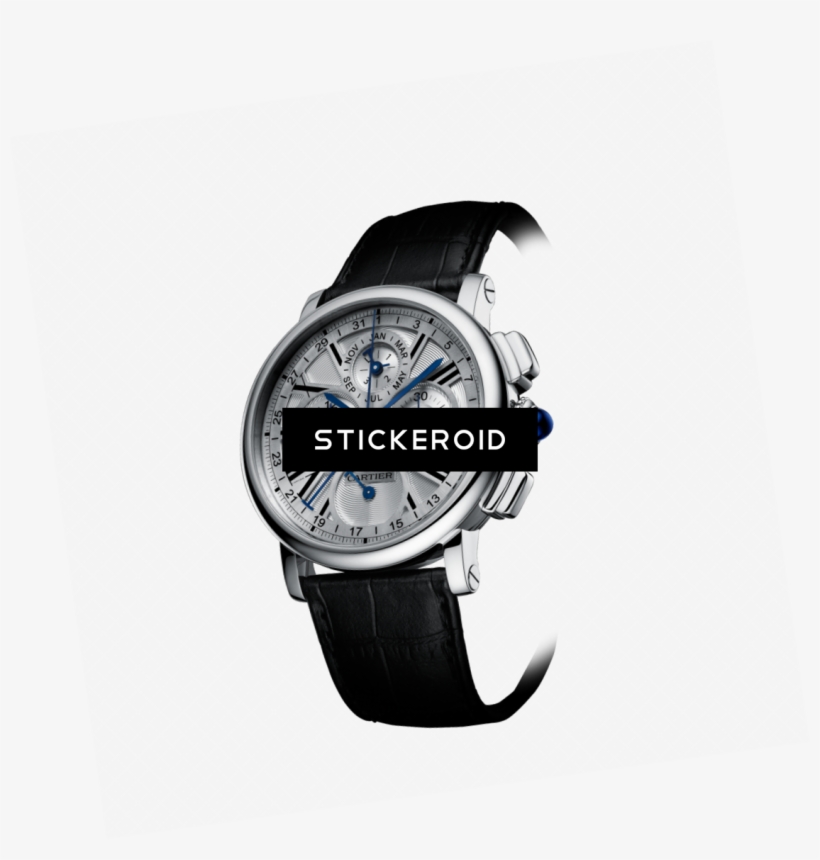 Smart Watches - Cartier Rotonde De Men's Watch W1556225, transparent png