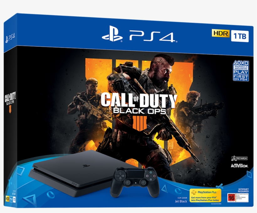 Playstation Ps4 Slim 1tb Call Of Duty Black Ops 4, transparent png