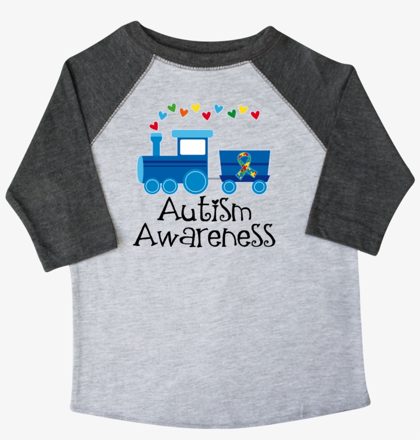 Autism Awareness Ribbon Train Toddler T-shirt Heather - Inktastic, transparent png