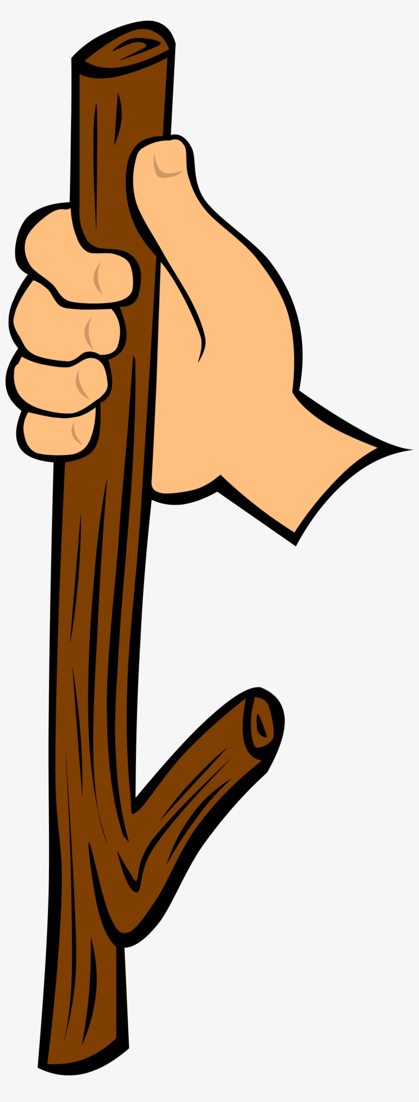 Open - Hand With Stick Clip Art, transparent png