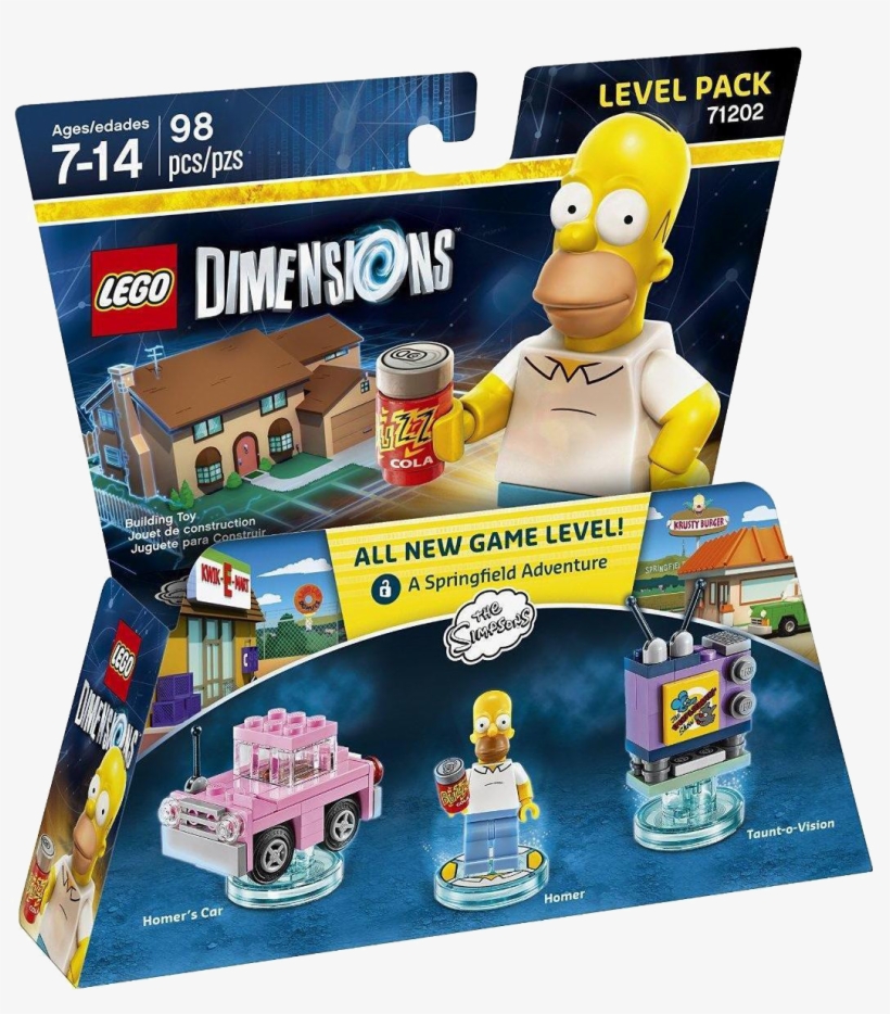 Lego Dimen Level The Simpsons, , Large - Homer Simpson Lego Dimensions, transparent png