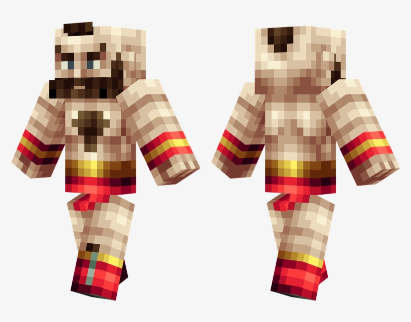 Zangief - Zangief Skin Minecraft, transparent png