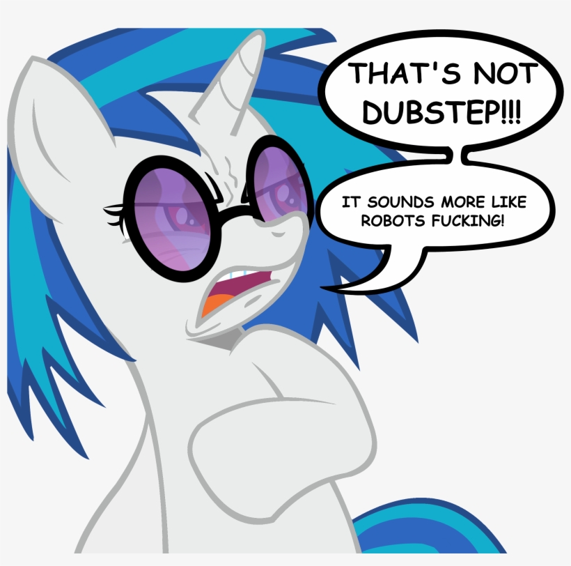 Vinyl Scratch On Skrillex - Vinyl Scratch Mlp Funny, transparent png