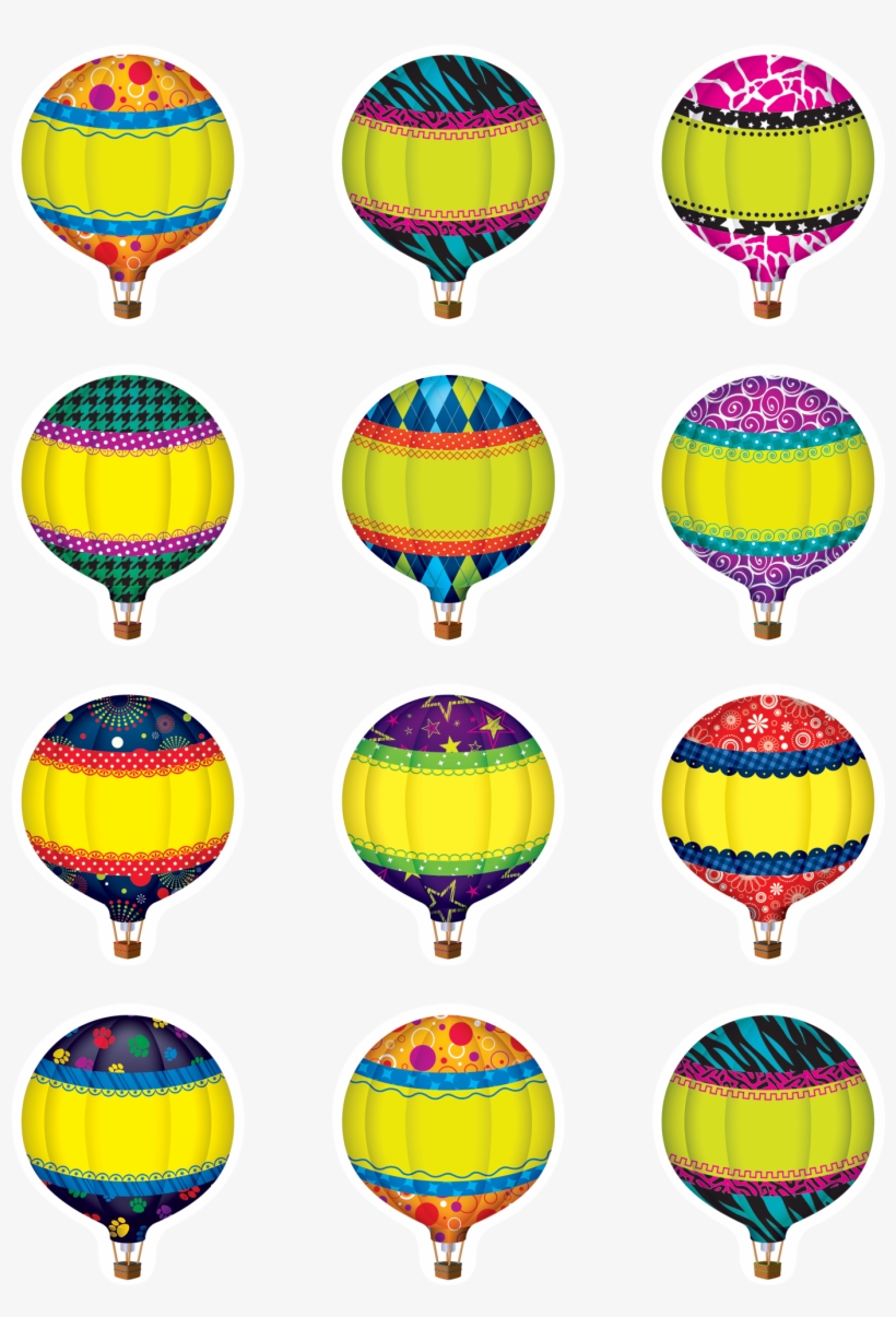 Hot Air Balloons Mini Accents, transparent png