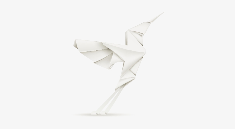 Origami Bird Without Flower - Origami, transparent png