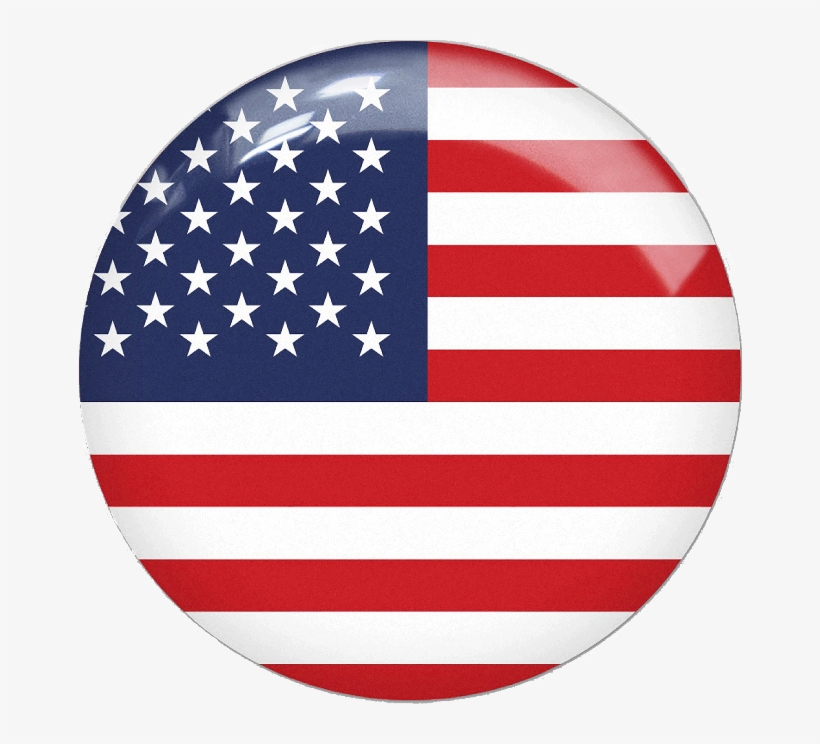 Le Royal Luxembourg - Usa Round Flag, transparent png