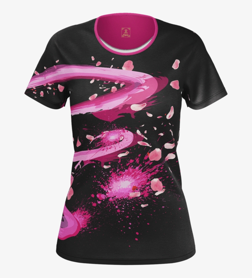 Sakura Swirl Equil T-shirt - T-shirt, transparent png