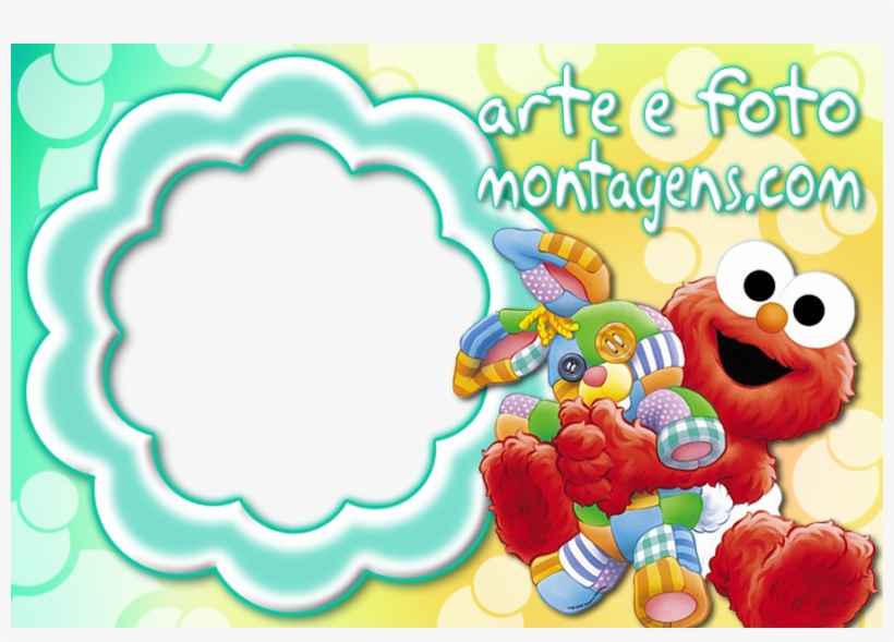 Montagem Para Fotos - Sesame Street 1st Birthday Wall Decorations (4) ~ First, transparent png