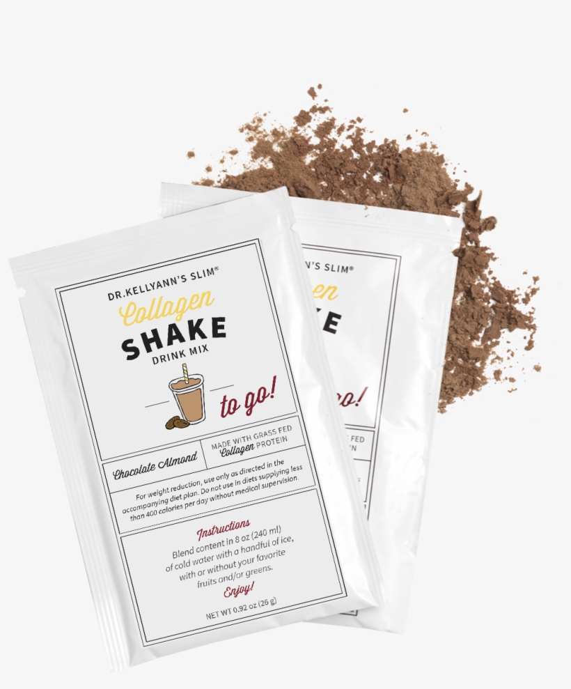Slim Collagen Shake - Chocolate, transparent png