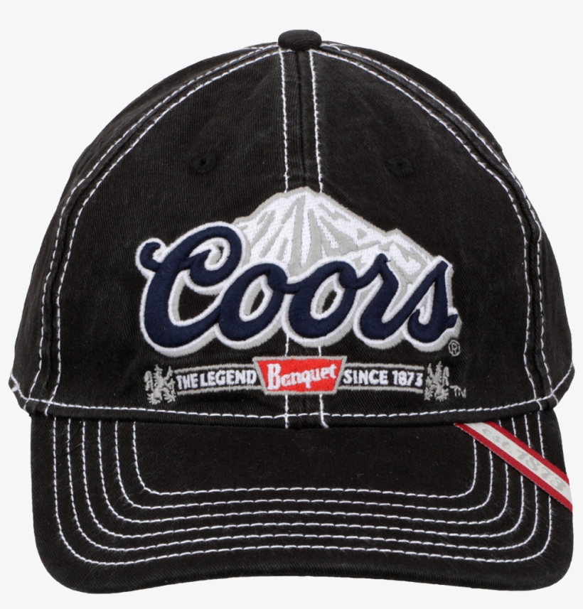 Black Coors Banquet Hat Ball Cap Hats Coors Png Signature - Baseball Cap, transparent png