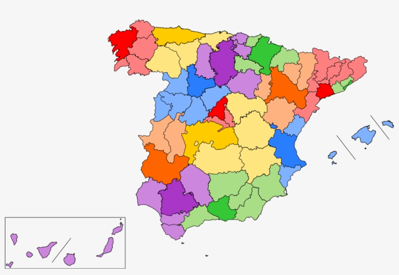 Mapa De Las Diócesis De España - Catholic Dioceses In Spain, transparent png