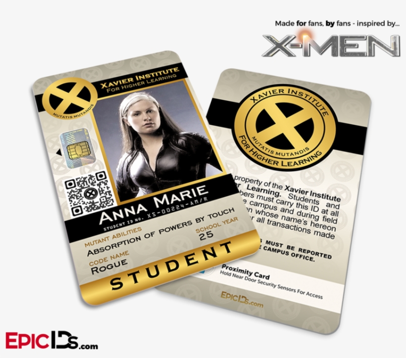 Xavier Institute For Higher Learning 'x-men' Student - Xavier Institute Of Higher Learning Card, transparent png