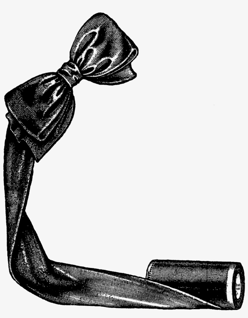 Digital Corner Design Sewing Clip Art Ribbon Bow Image - Illustration, transparent png