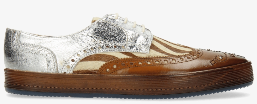 Derby Shoes Alfred 5 Hair On Wood Zebra Silver - Slip-on Shoe, transparent png