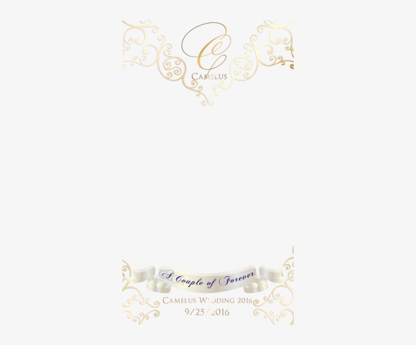 Snapchat Geofilter Wedding - Place Card, transparent png