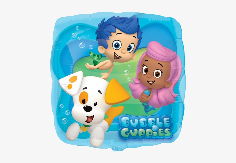 18" Bubble Guppies Blue Foil Balloon - Bubble Guppie Balloons, transparent png