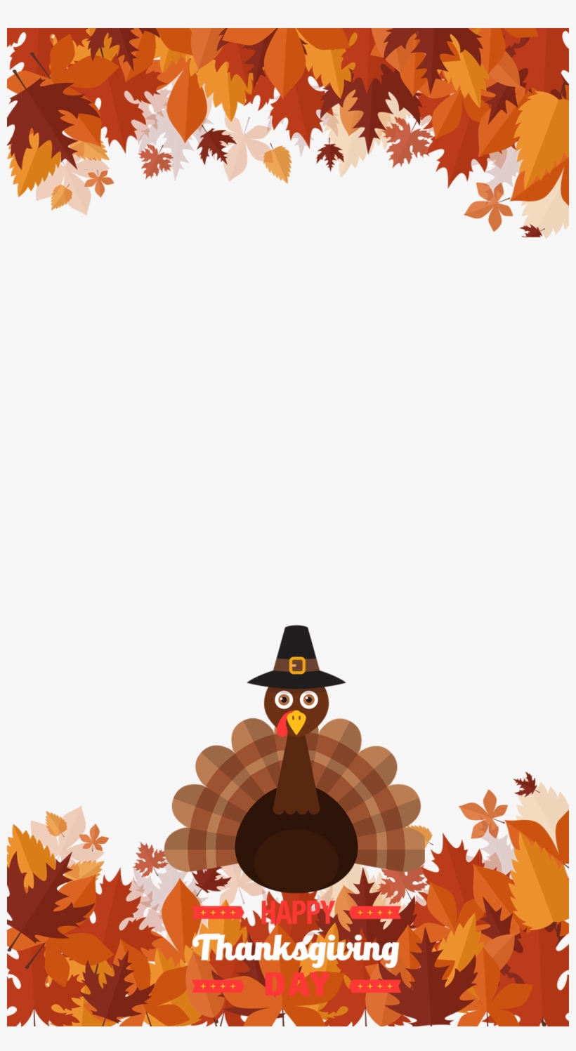 Snapchat Filters Clipart Time - Thanksgiving Snapchat Filter, transparent png