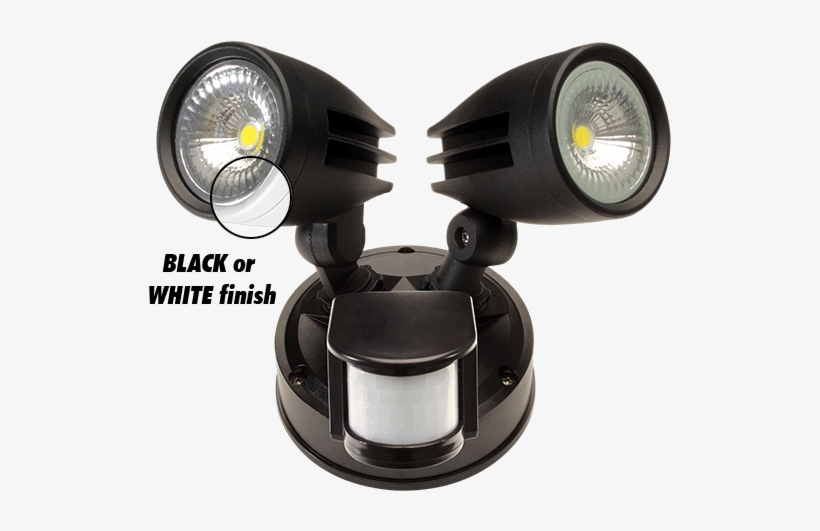 26w Double-head Spotlight W/sensor - Led Lamp, transparent png