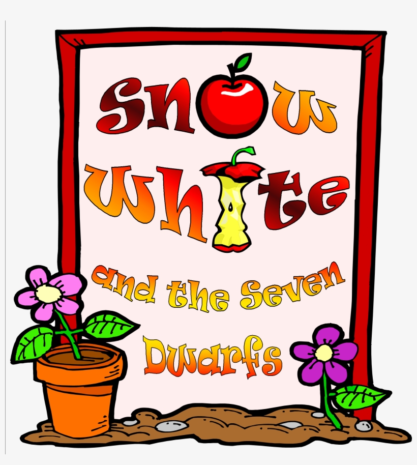 Snow White And The Seven Dwarfs Png Sign, transparent png