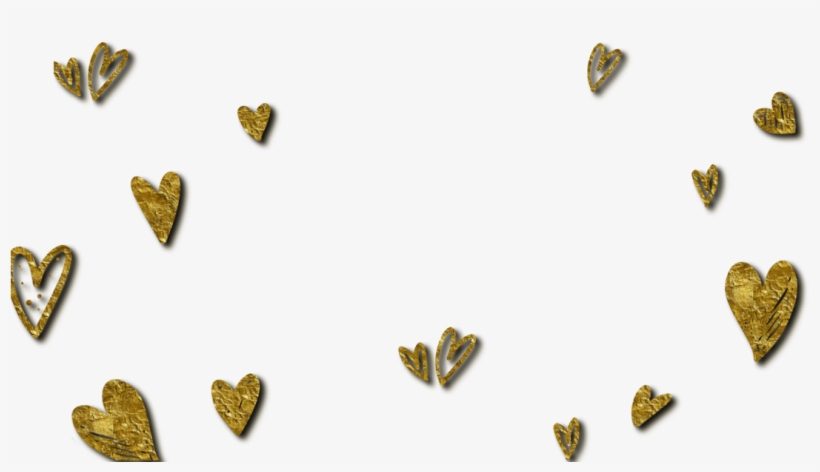 Elegant Gold Hearts - Snap Wedding Geofilter Png, transparent png