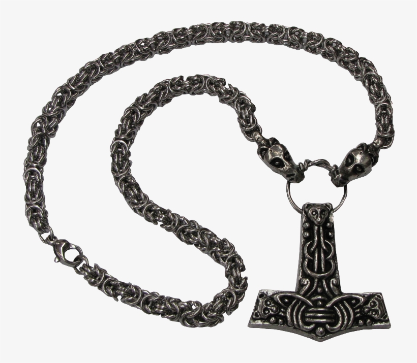 Faroese Thor's Hammer Pendant Necklace - Necklace, transparent png