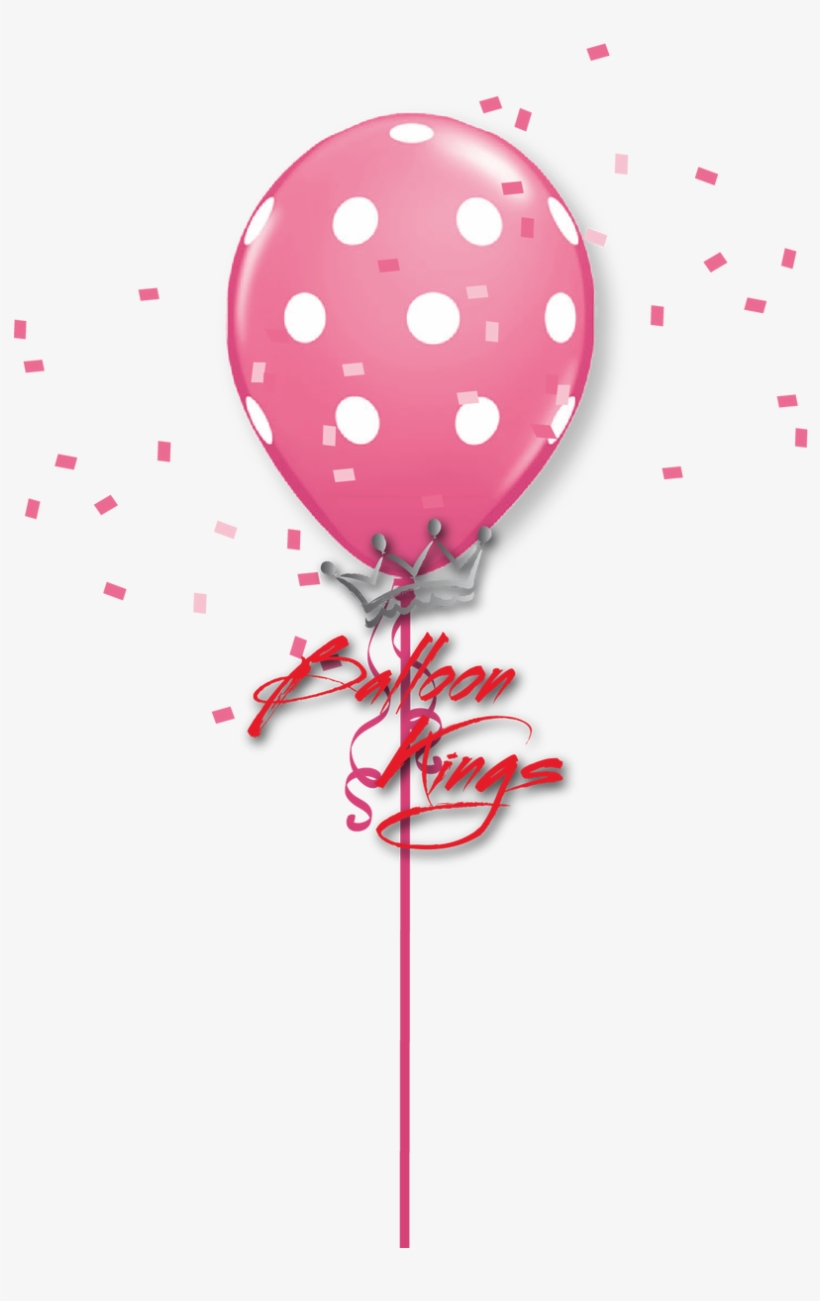 11in Rose Polka Dots - Green Polka Dot Balloon, transparent png