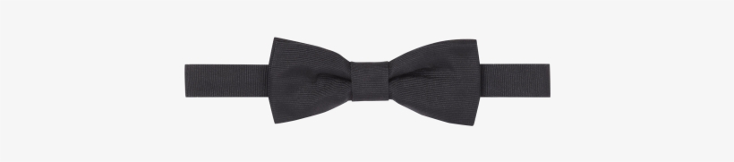 Black Satin Grosgrain Silk Ready Tied Bow Tie - Bow Tie, transparent png