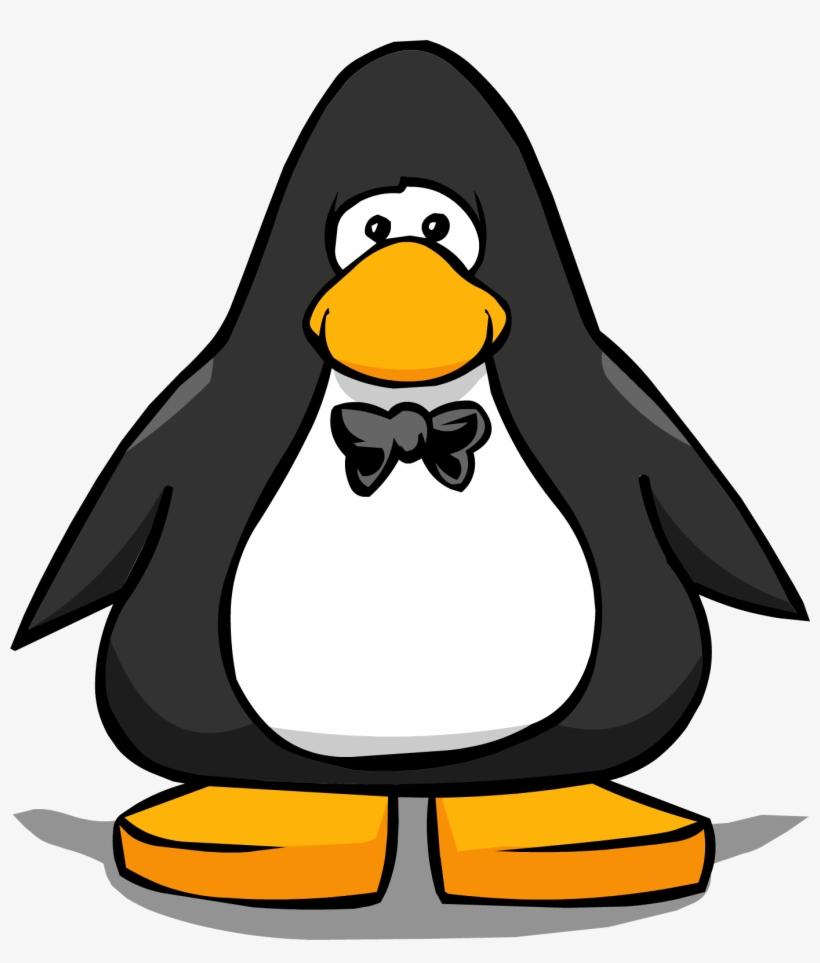 Black Bowtie From A Player Card - Penguin With A Medal, transparent png